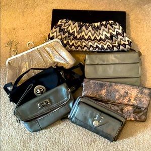 Assorted gently used clutches